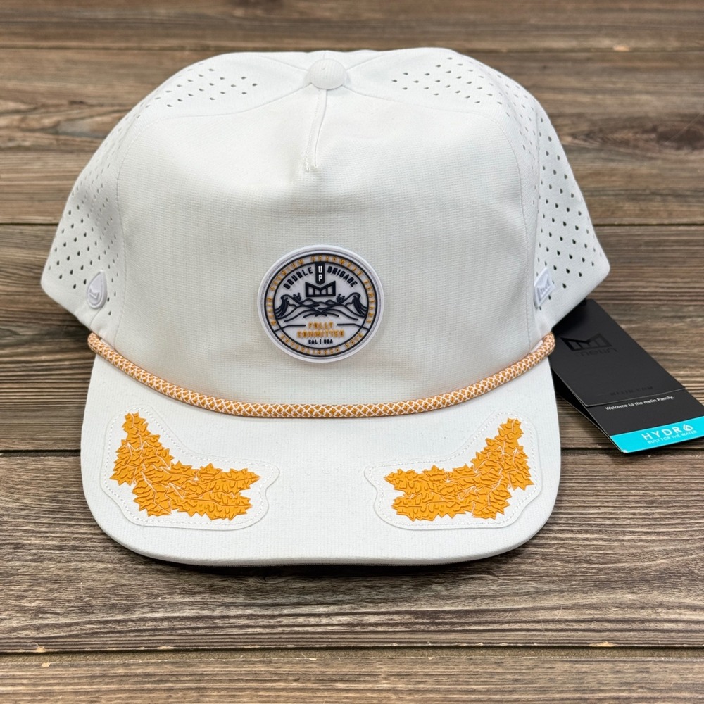 Melin Mens Size CL Coronado Hydro Captains Collection‎ Hat White Gold NWT